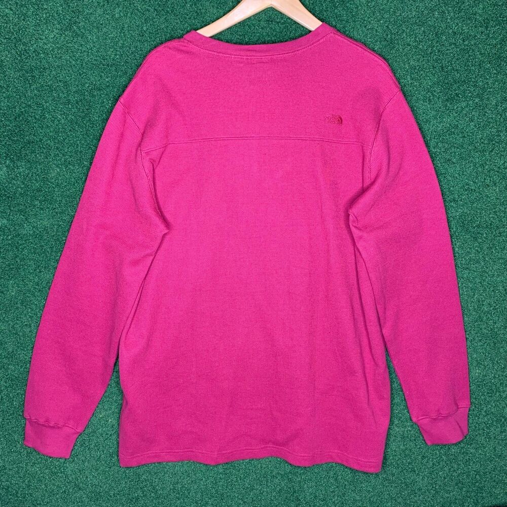 Sz XL The North Face Mens Waffle Long Sleeve Henley Beetroot Red NF0A7USJ - Picture 2 of 7